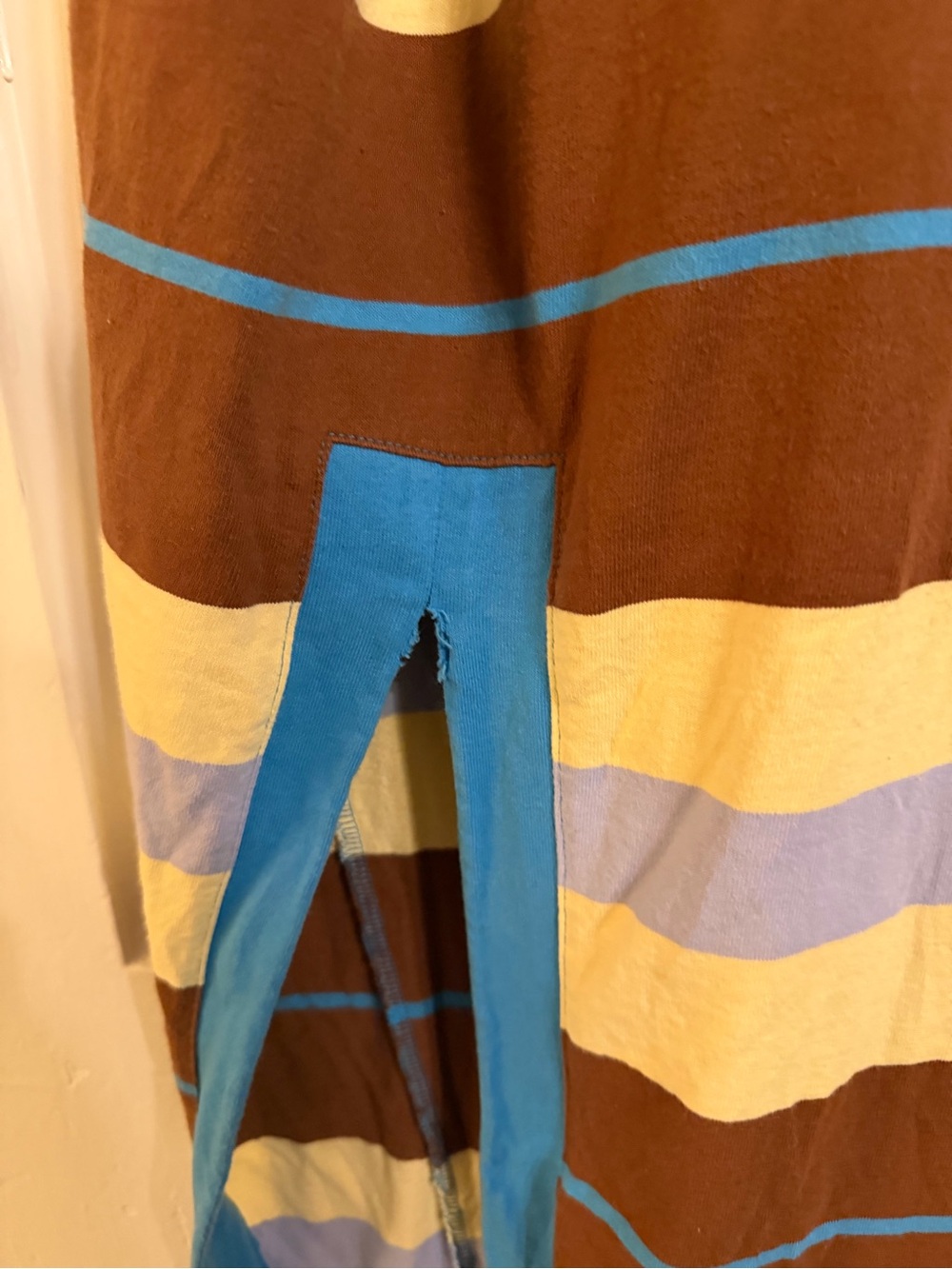 Free People Striped Maxi Dress in Brown, Blue, Yellow, Cream - Picture 6 of 8